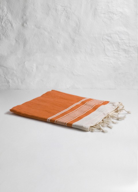 Orange Olympos Turkish Towel