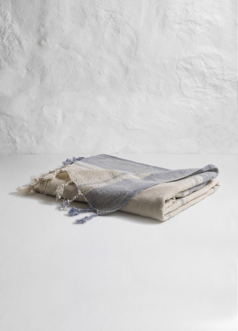 Natural Marine Linen Turkish Towel