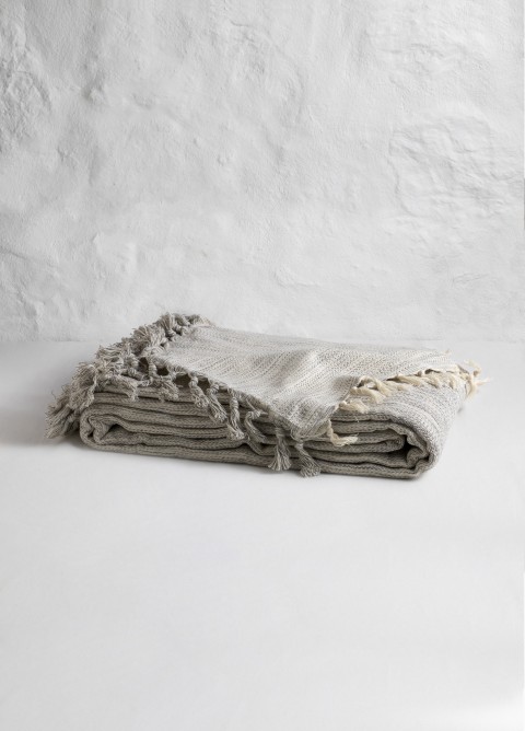 Grey Plain Throw