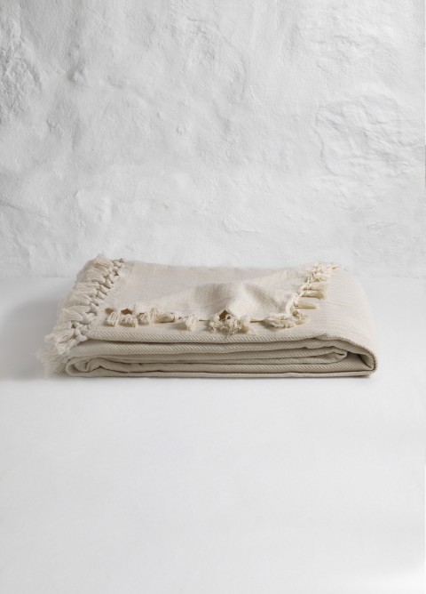 Natural Plain Throw