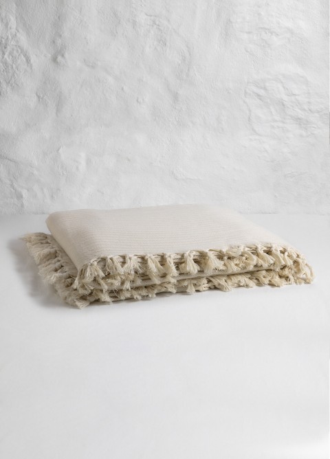 Natural Plain Throw