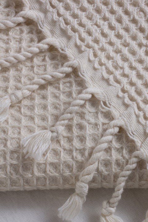 Natural Waffle Hand Towel