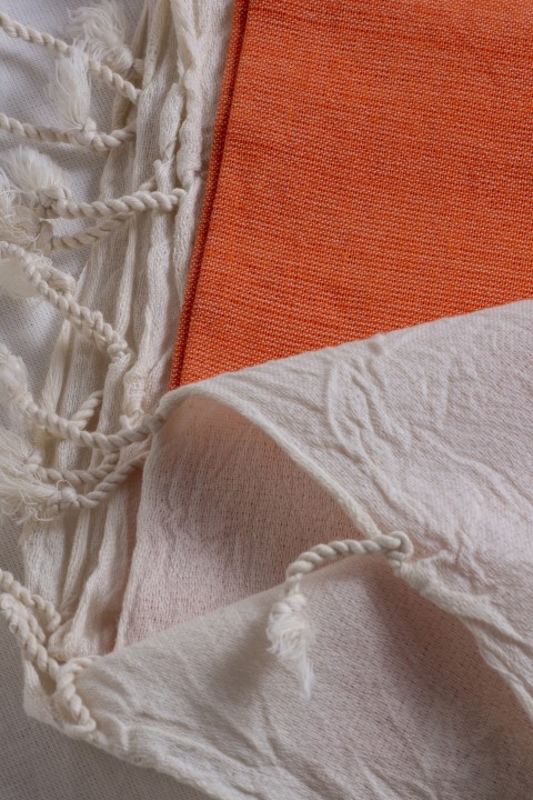 Orange Olympos Turkish Towel