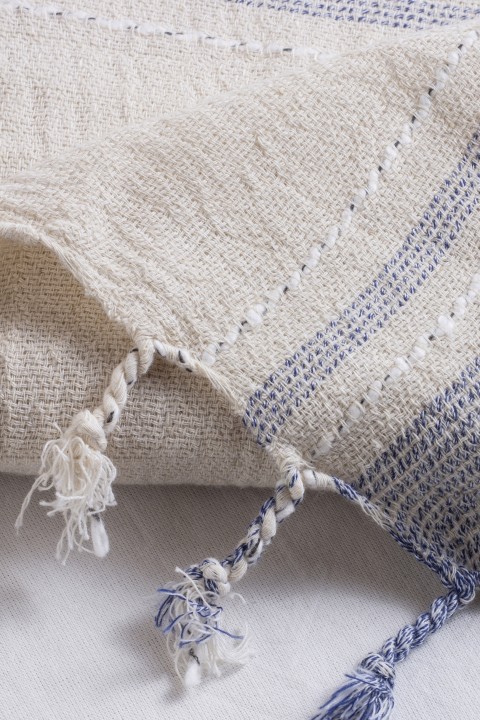 Natural Marine Linen Turkish Towel