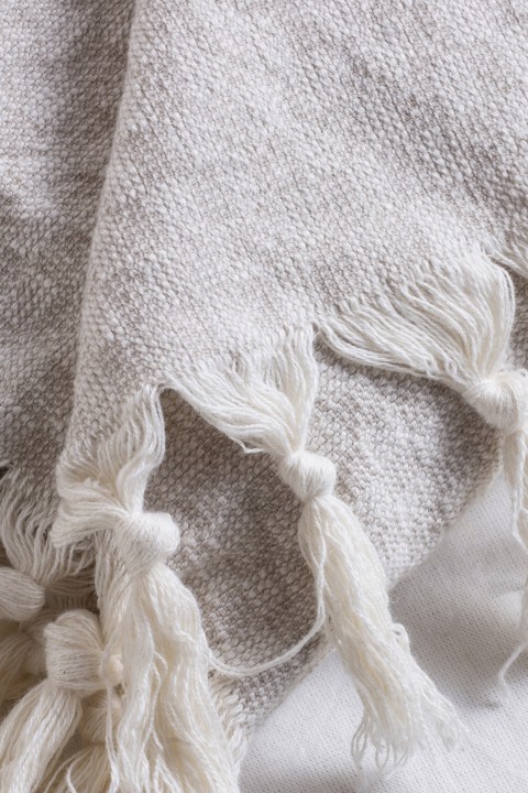 Natural/Taupe Dotted Terry Hand Towel