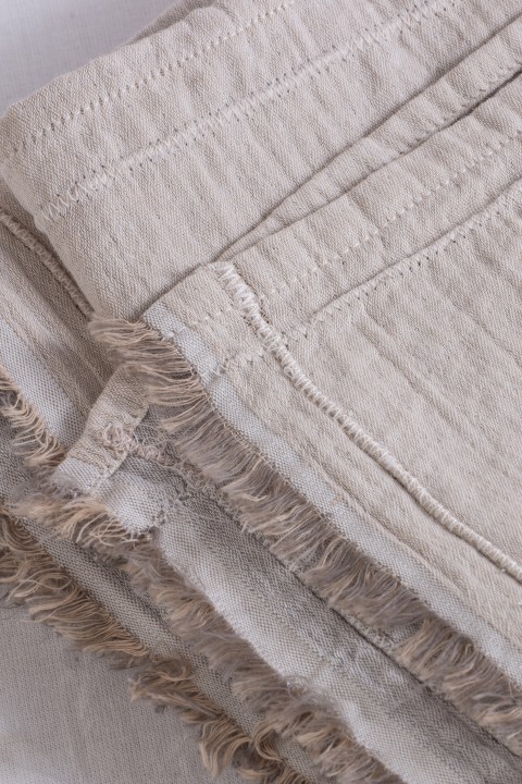 Taupe-Grey Muslin Blanket