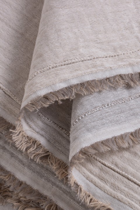 Taupe-Grey Muslin Blanket