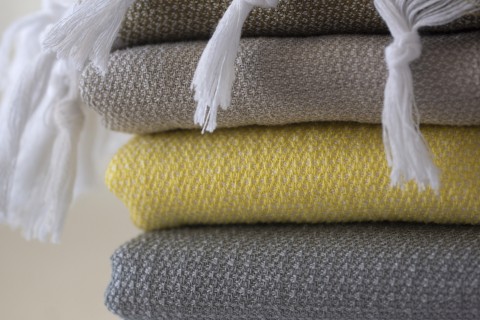 Yellow Plain Turkish Towel