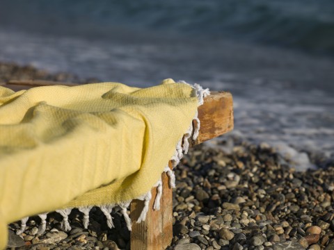 Yellow Plain Turkish Towel