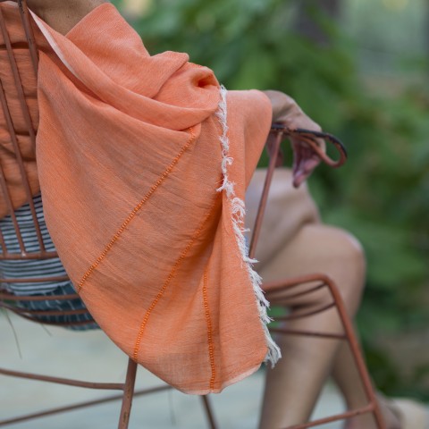 Orange Helen Scarf