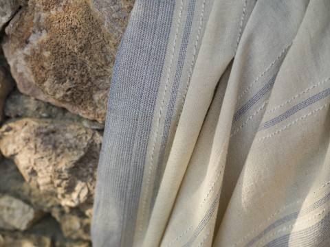 Natural Marine Linen Turkish Towel