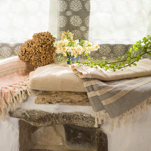 Linen Terry Bath Towel