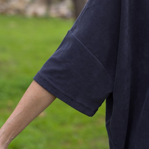 Terry Towel Mini Shirt Dress