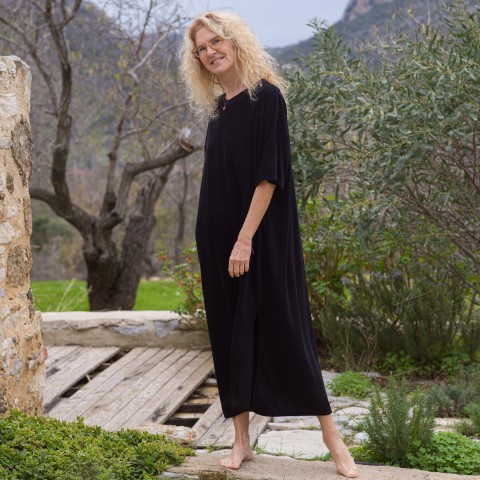 Terry Towel Long Shirt Dress