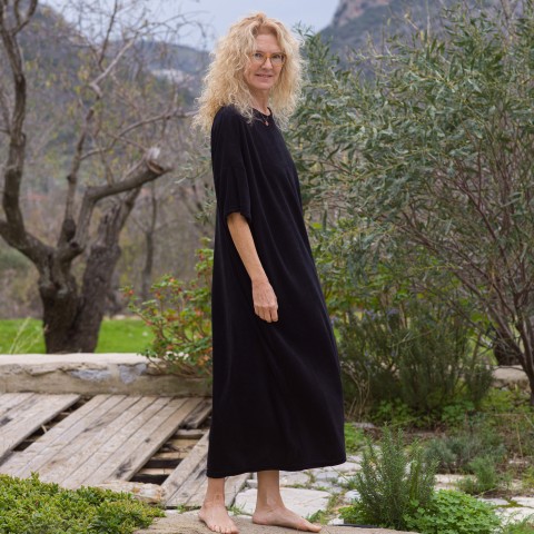 Terry Towel Long Shirt Dress