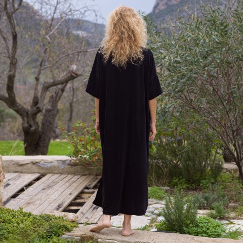 Terry Towel Long Shirt Dress