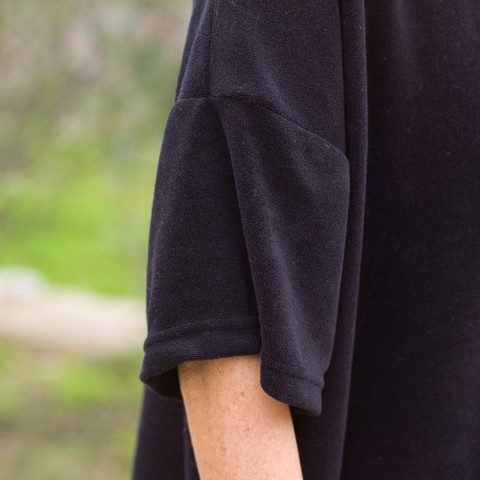 Terry Towel Long Shirt Dress
