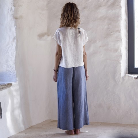 Marine Sile Wide Leg Pants