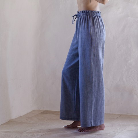 Marine Sile Wide Leg Pants