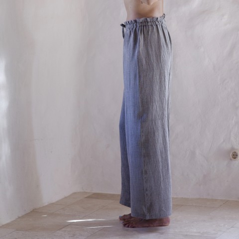 Khaki Sile Wide Leg Pants