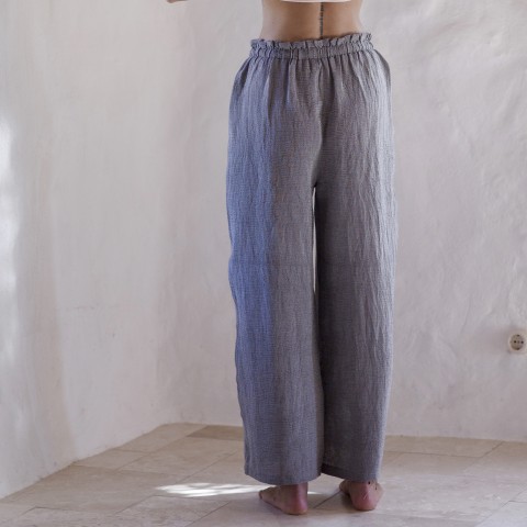 Khaki Sile Wide Leg Pants