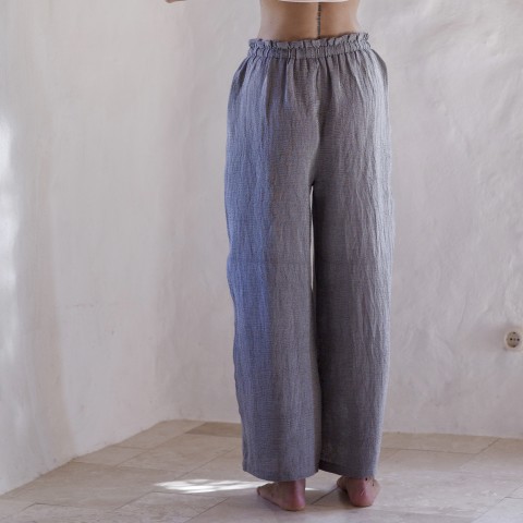 Khaki Sile Wide Leg Pants