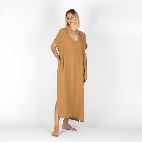 Muslin double layered cotton classic kaftan