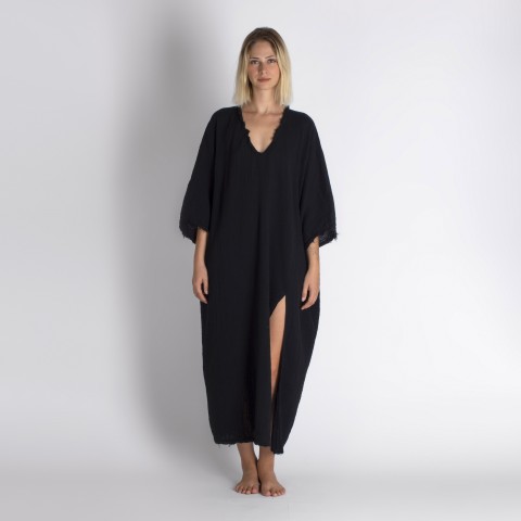 Muslin double layered cotton maxi kaftan