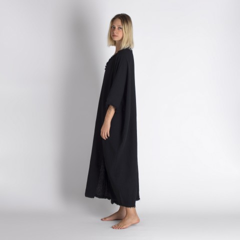 Muslin double layered cotton maxi kaftan