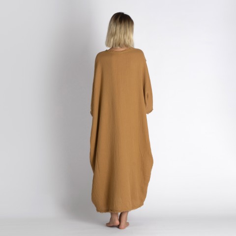 Muslin double layered cotton maxi kaftan