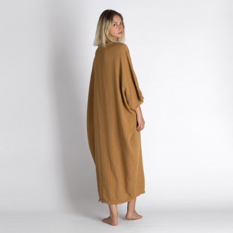 Muslin double layered cotton maxi kaftan