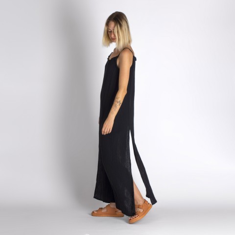 Muslin double layered cotton maxi dress