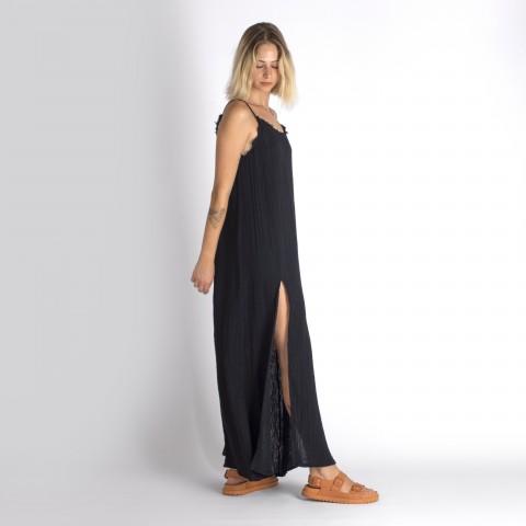 Muslin double layered cotton maxi dress