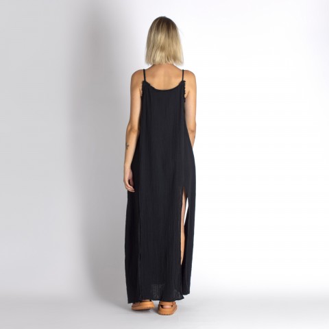 Muslin double layered cotton maxi dress