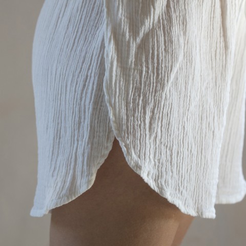 Muslin double layered cotton shorts