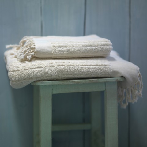 Natural Ottoman Terry Bath Towel