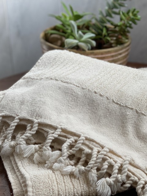 Natural Ottoman Terry Hand Towel