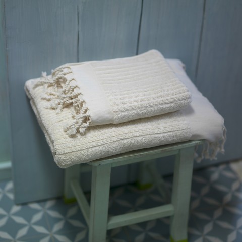 Natural Ottoman Terry Hand Towel