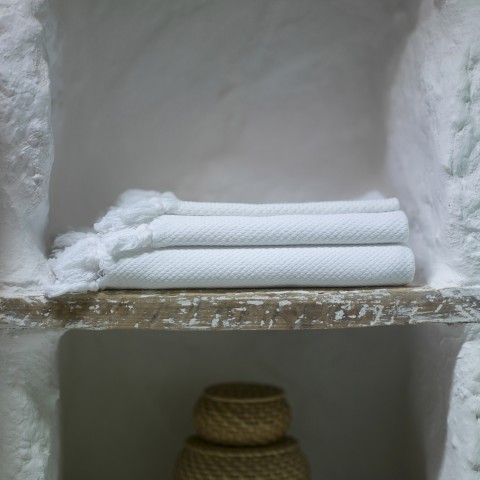 Pamukkale Bath Towel - White