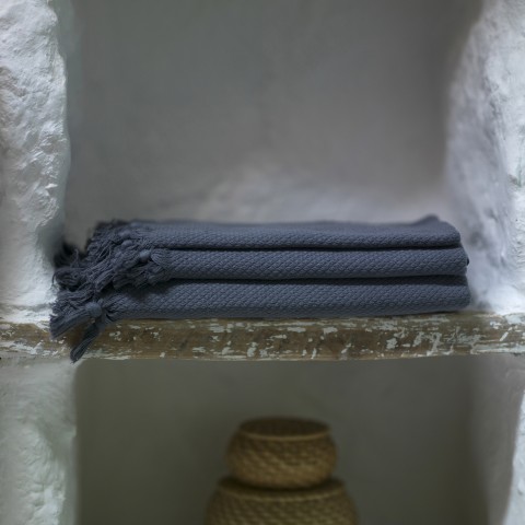 Pamukkale Bath Towel - Dark Grey