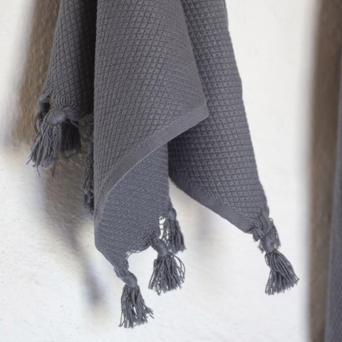 Pamukkale Washcloth - Dark Grey