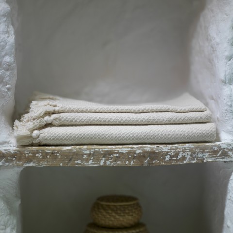 Pamukkale Hand Towel - Natural