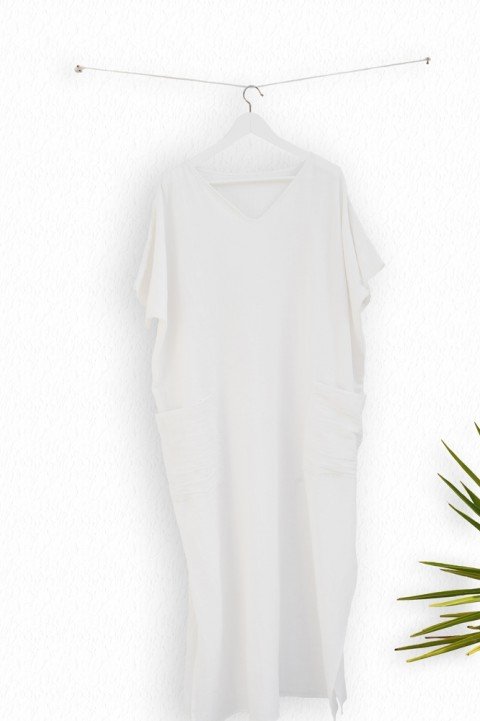 White Sile Caftan