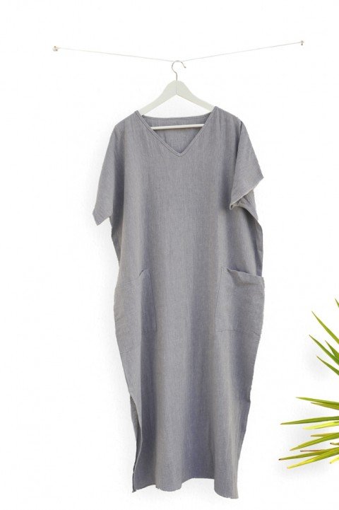 Grey Sile Caftan