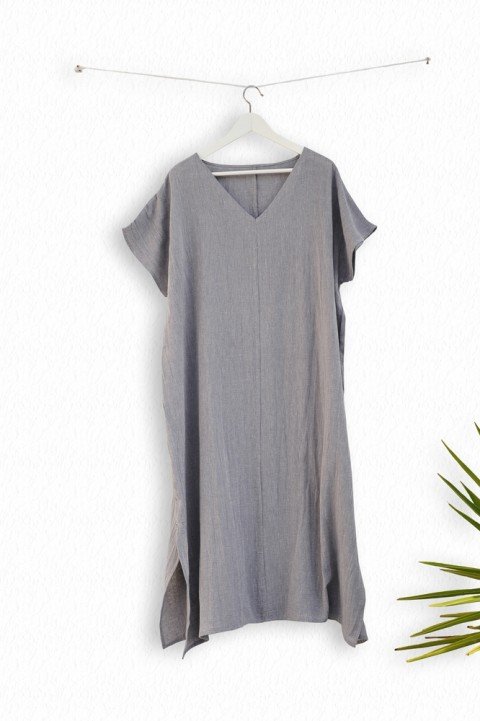 Grey Sile Basic Dress