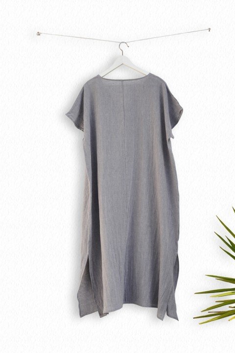 Grey Sile Basic Dress