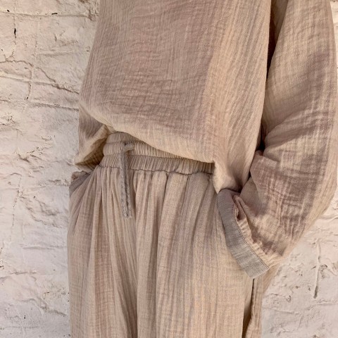 Muslin Tunic Taupe-Grey