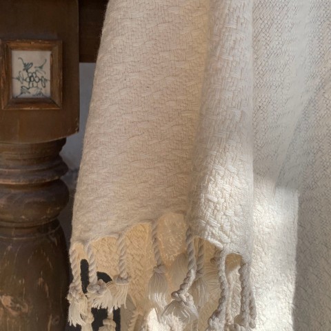 Cream Double Sided Throw 