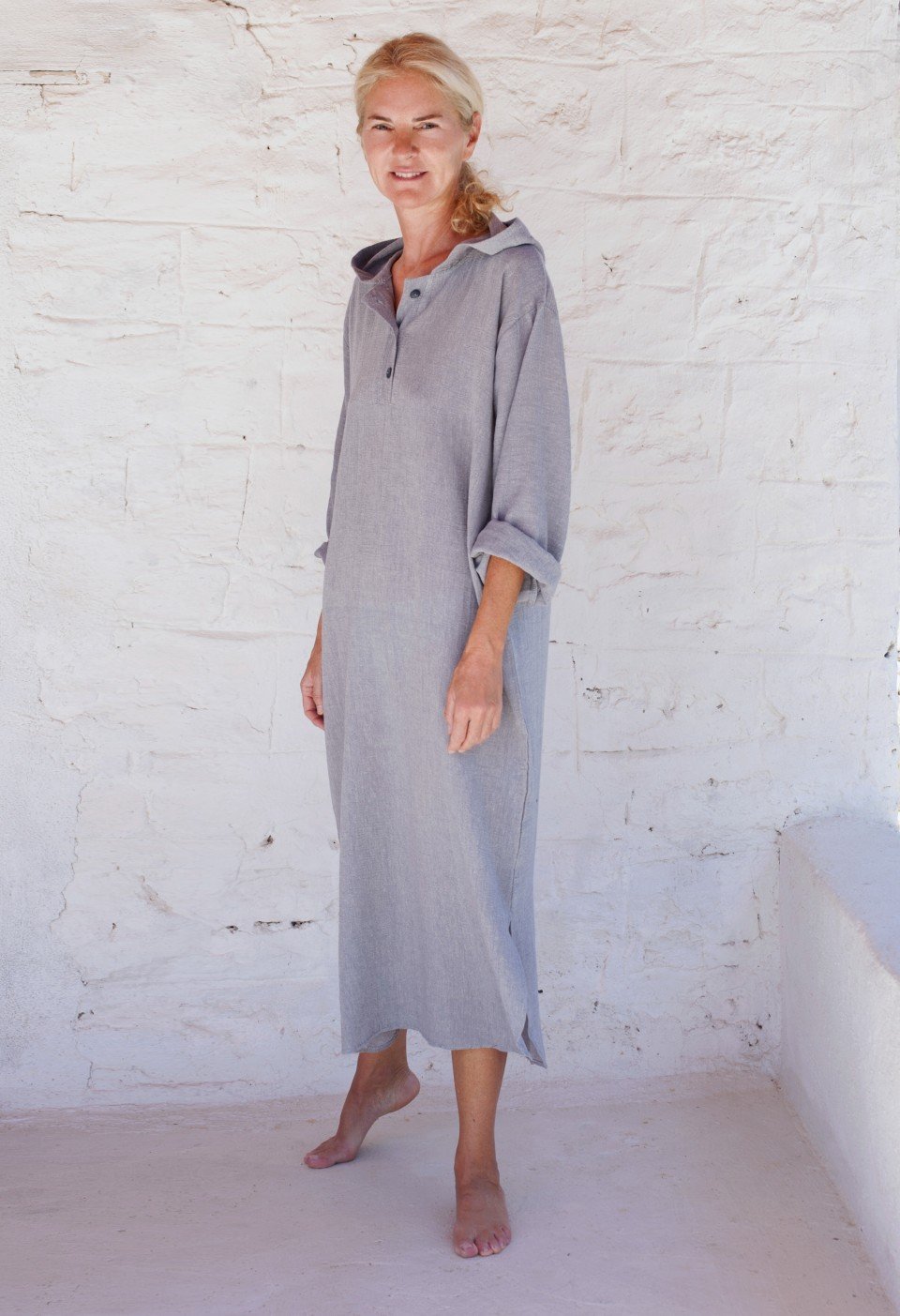 hooded caftan