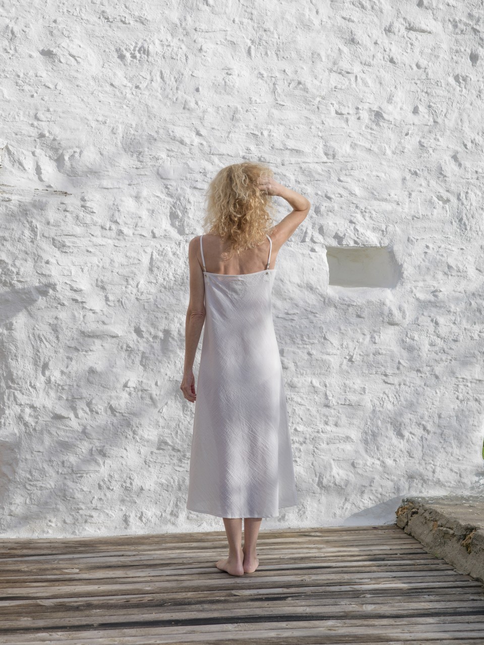 Off white slip best sale dress